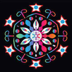 Simple Symmetrical Mandala Art