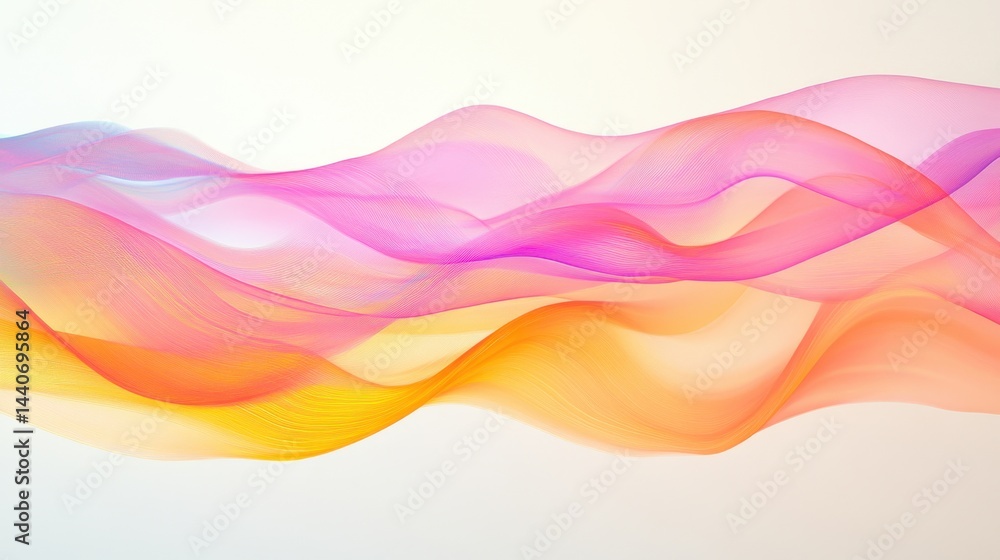 Aufkleber ethereal waves of vibrant color blend seamlessly in a dance of light and form creating a mesmerizing