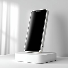 mobile case mockup Minimal White Mood Smartphone Case Mockup – Clean Photorealistic Product Presentation, Ai generate