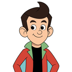 Vector Male Cartoon Character – Editable Male Avatar Illustrations for Designers & Animators