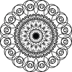 Mandala ornament illustration and mandala line drawings design 