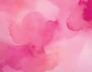Pink watercolor hand painted blurred spot. Artistic background