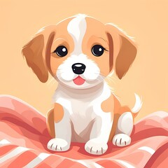 the cute of baby dog