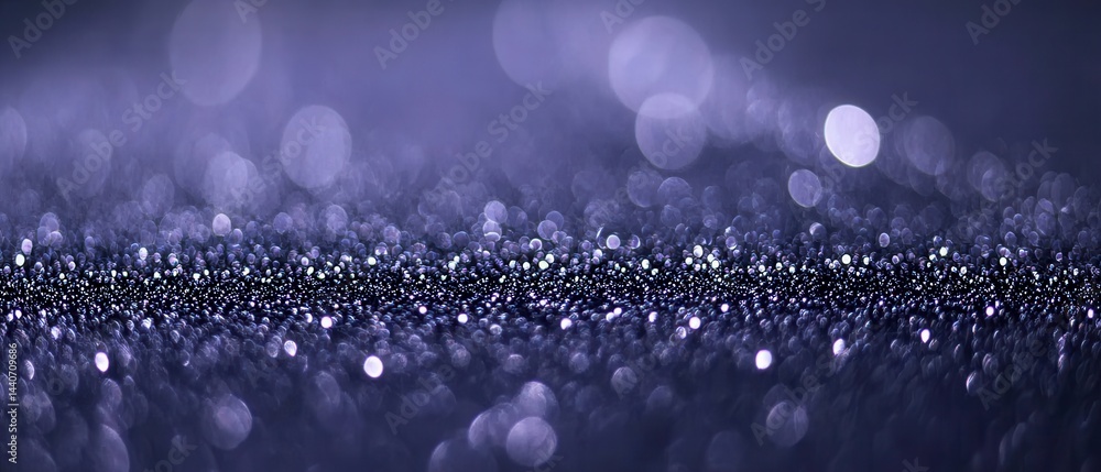 Poster sparkling glittering texture on dark blue background captivating bokeh effect and shimmering particl