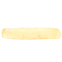 A pile of fried french fries isolated on white background