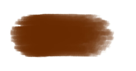 Abstract Burnt Orange Brush Stroke on Black Background