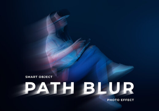 Dissolving Blur Image Effect Mockup