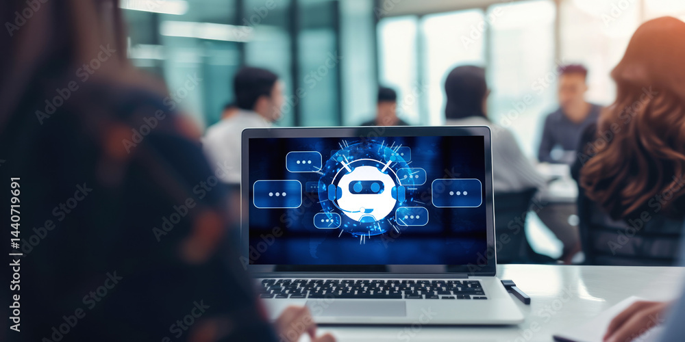 Poster chatbot software application for brisk online business that automatically reply to customer question