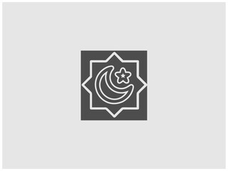 Simple, grayscale vector graphic of a stylized banner or icon.