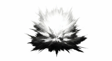 Obraz premium Abstract Burst of Energy in Black and White