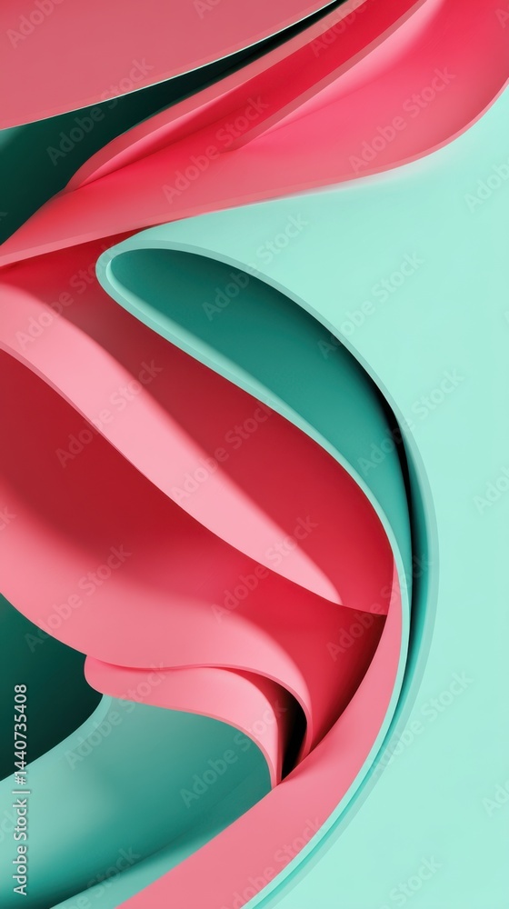 Poster abstract design with flowing shapes in pastel colors creating a modern and elegant background for cr