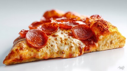 Gourmet Slice of Freshly Baked Pizza