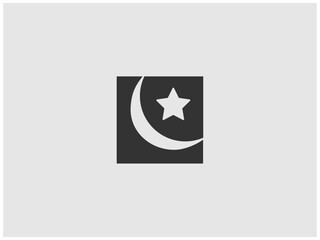 Simple, grayscale vector graphic of a stylized banner or icon.