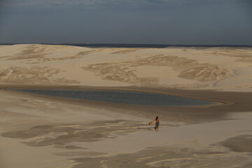 dunas de cidreira apelidadas de lençóis cidereirenses, no litoral do rio grande do sul 