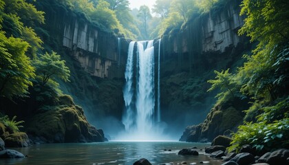waterfall in yosemite