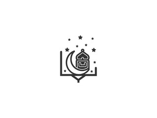 Simple, grayscale vector graphic of a stylized banner or icon.