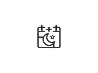 Simple, grayscale vector graphic of a stylized banner or icon.