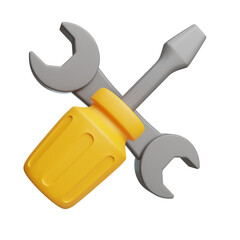 wrench and screwdriver