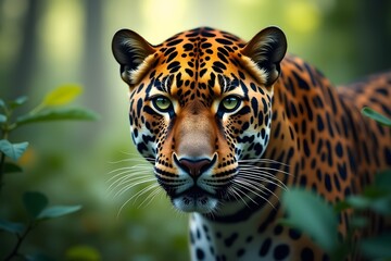 Stunning Portrait of a Jaguar in Its Natural Habitat&ndash; Wildlife Close-up Portrait