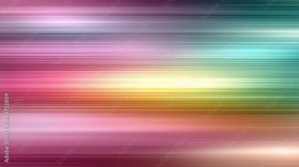 Poster colorful abstract gradient background with bold horizontal lines