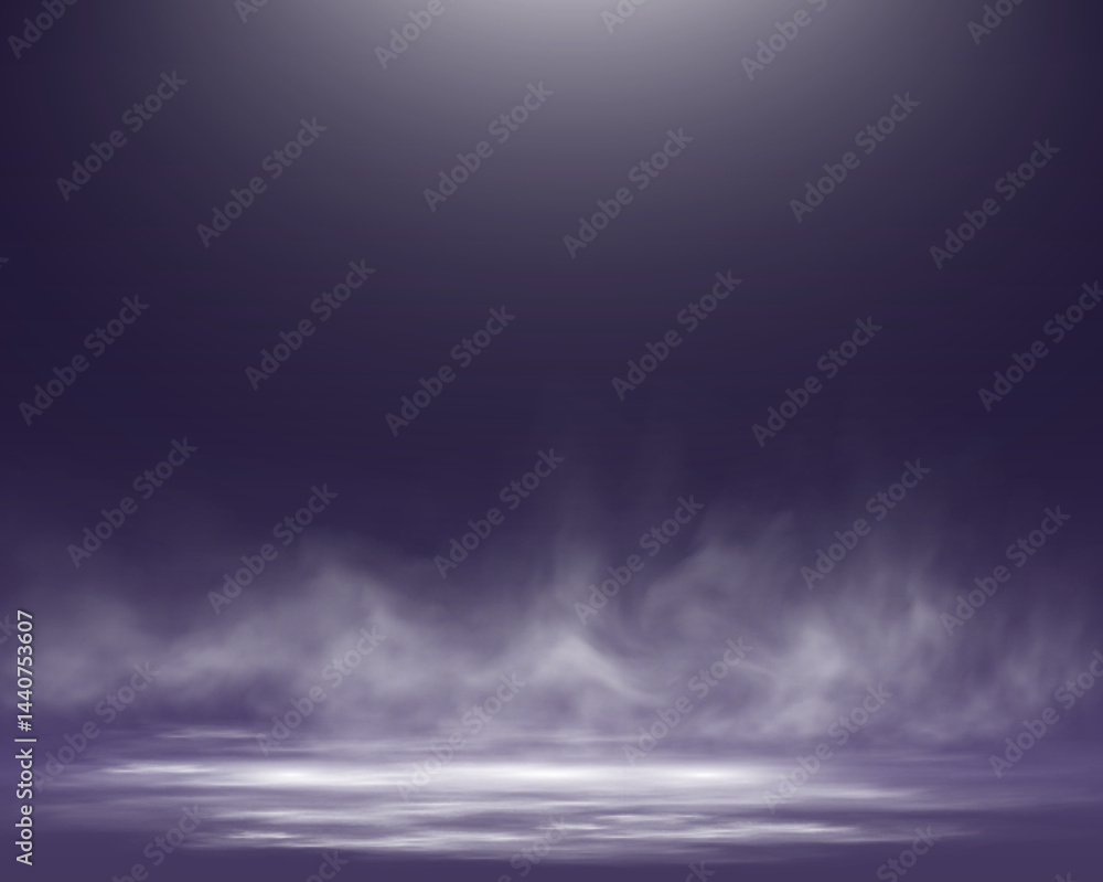 Poster realistic white smoke or mist effect with soft, swirling patterns on a transparent background. perfe