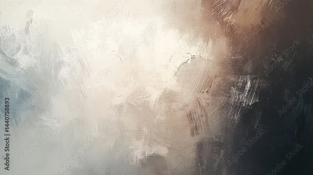 Poster abstract textured artwork with light and dark color blending