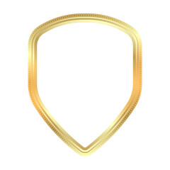 Elegant Golden Frame with Unique Shape