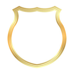 Elegant Golden Frame with Unique Shape
