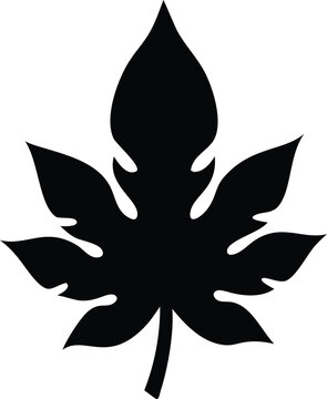 recommend clip art: papaya leaf silhouette