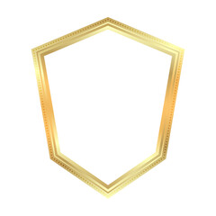 Elegant Golden Frame with Unique Shape
