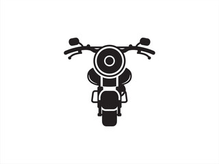 Bike, motor, motorcycle, motorbike icon vector isolated white