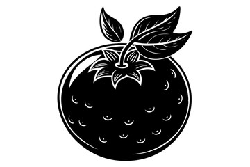 Fruit Line Art Vector Illustration – Minimalist Clipart, Logo Icon Design on White Background