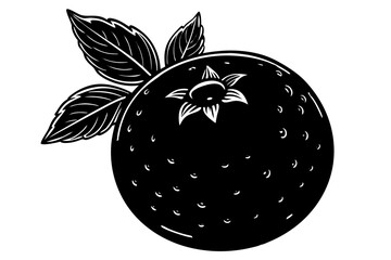 Fruit Line Art Vector Illustration – Minimalist Clipart, Logo Icon Design on White Background