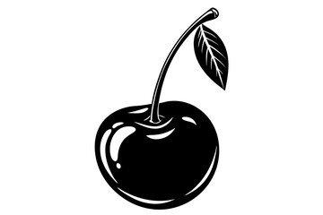 Fruit Line Art Vector Illustration – Minimalist Clipart, Logo Icon Design on White Background