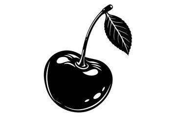 Fruit Line Art Vector Illustration – Minimalist Clipart, Logo Icon Design on White Background