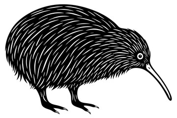 Bird Line Art Vector – Minimalist Bird Illustration, Logo Icon, and Clipart on White Background