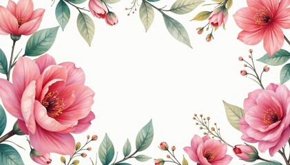 Delicate watercolor floral pattern, perfect for spring flyers , design, sweet pea