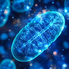 Scientist investigating pathways of mitochondrial biogenesis under stress, mitochondrial biogenesis research, energy regeneration -

