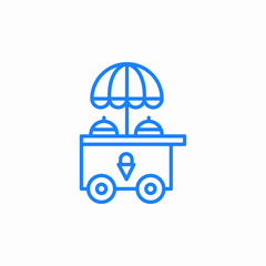 Obraz premium ice cream shop icon sign vector