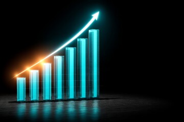 A graph with a line that is pointing upwards