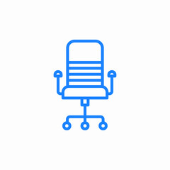 office chair icon sign vector