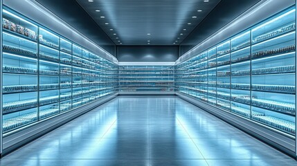 Obraz premium Modern Grocery Aisles