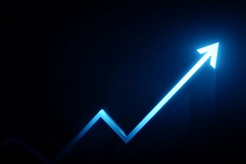 A graph with a line that is pointing upwards