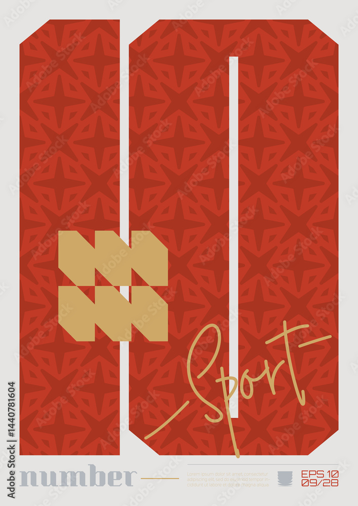 Poster modern abstract poster, raster version of high quality and resolution, artwork with geometric postmo