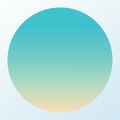 Abstract blue vector background with glossy 3D spheres and round button icons