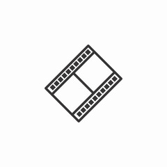 film reel icon sign vector