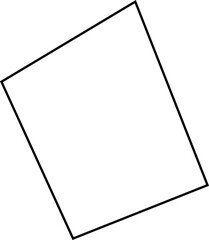 Abstract polygon integrating irregular lines into a square-focused structure drawn with minimalist fine strokes.