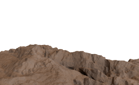 Mountain ridge line tracing