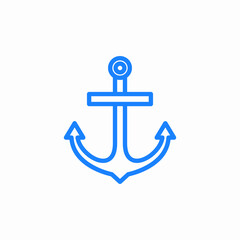 ship anchor icon sign vector © Akhmedbek