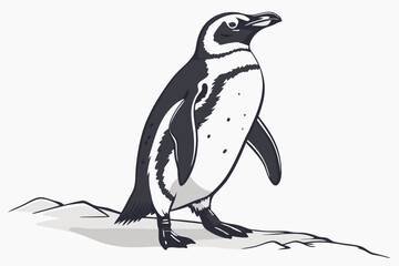 penguin with ice